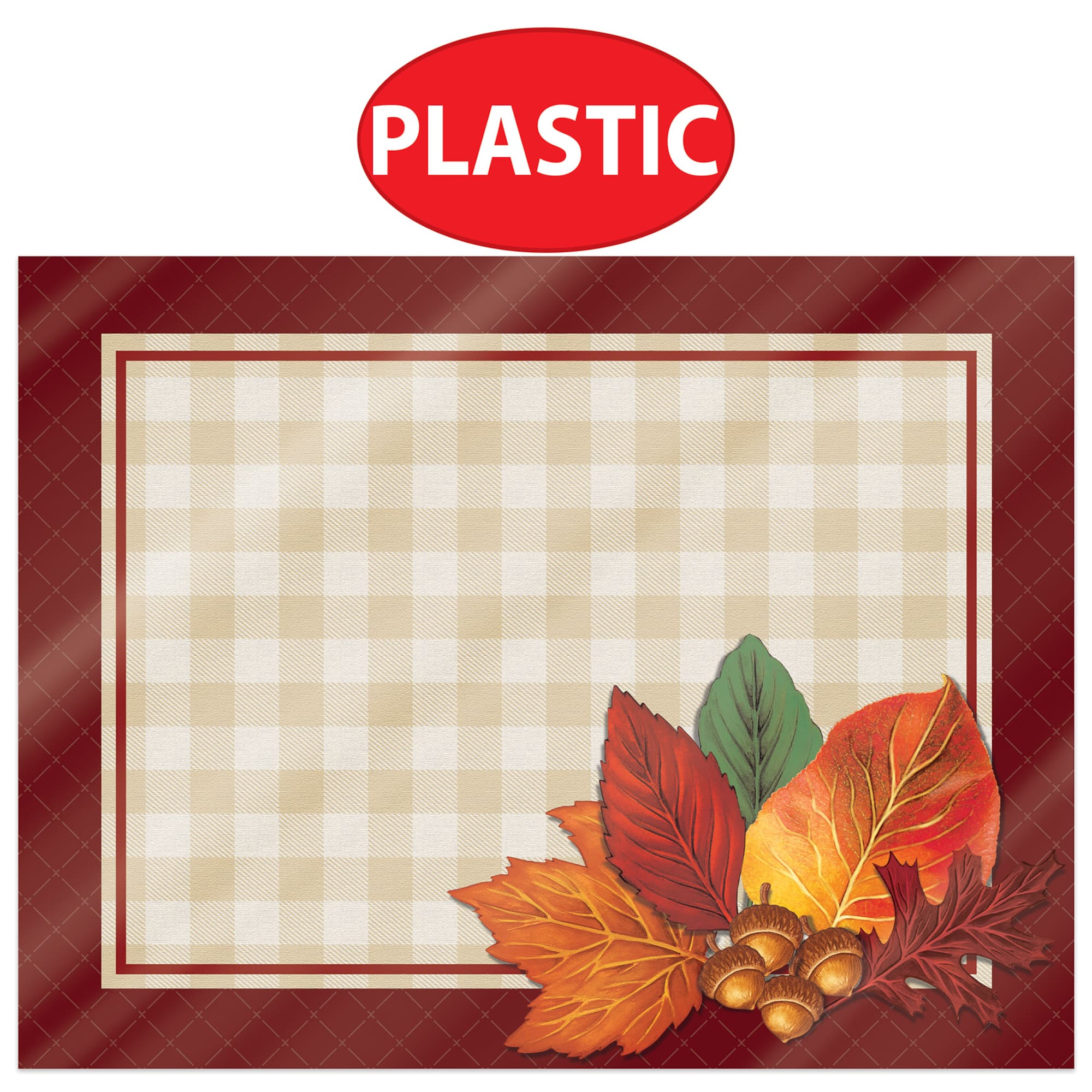 Beistle 10" x 13" Plastic Fall Placemats, 4ct.